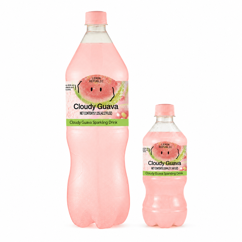 Cloudy Guava Sparkling Lemonade